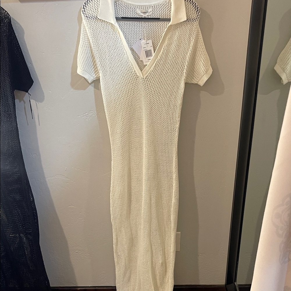 L*Space Cream Knit Midi Dress